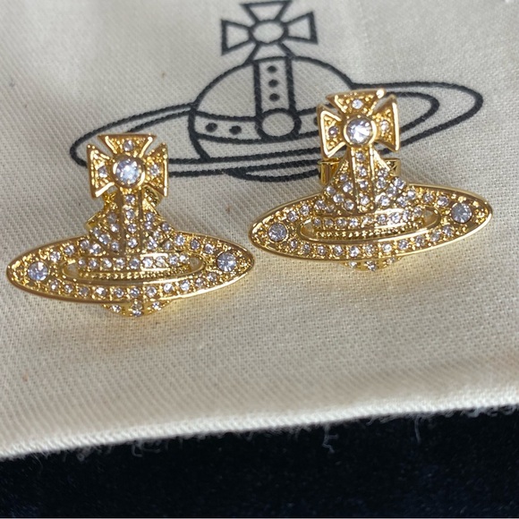 Vivienne Westwood Jewelry - VIVIENNE WESTWOOD MINI BAS RELIEF EARRINGS new authentic